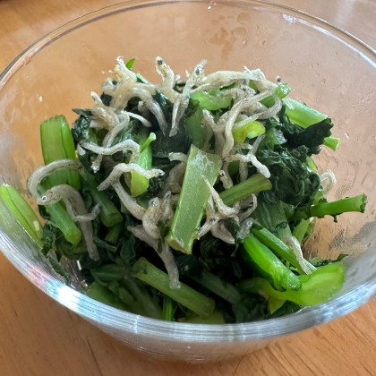 大根の葉とちりめんの炒め煮
