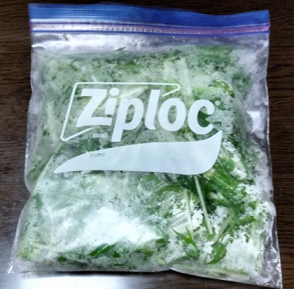 水菜☆水菜の冷凍保存☆1ヶ月保存出来ます☆