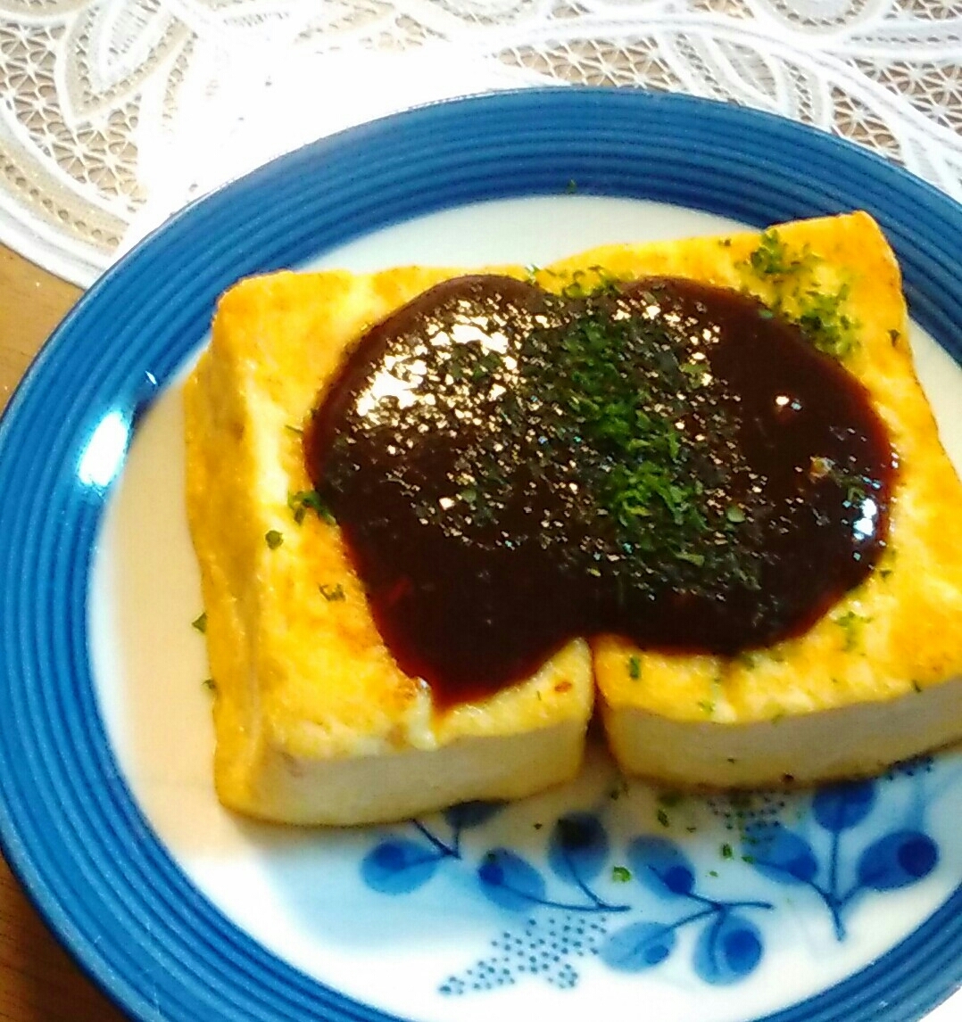 時短であと一品の豆腐田楽♪
