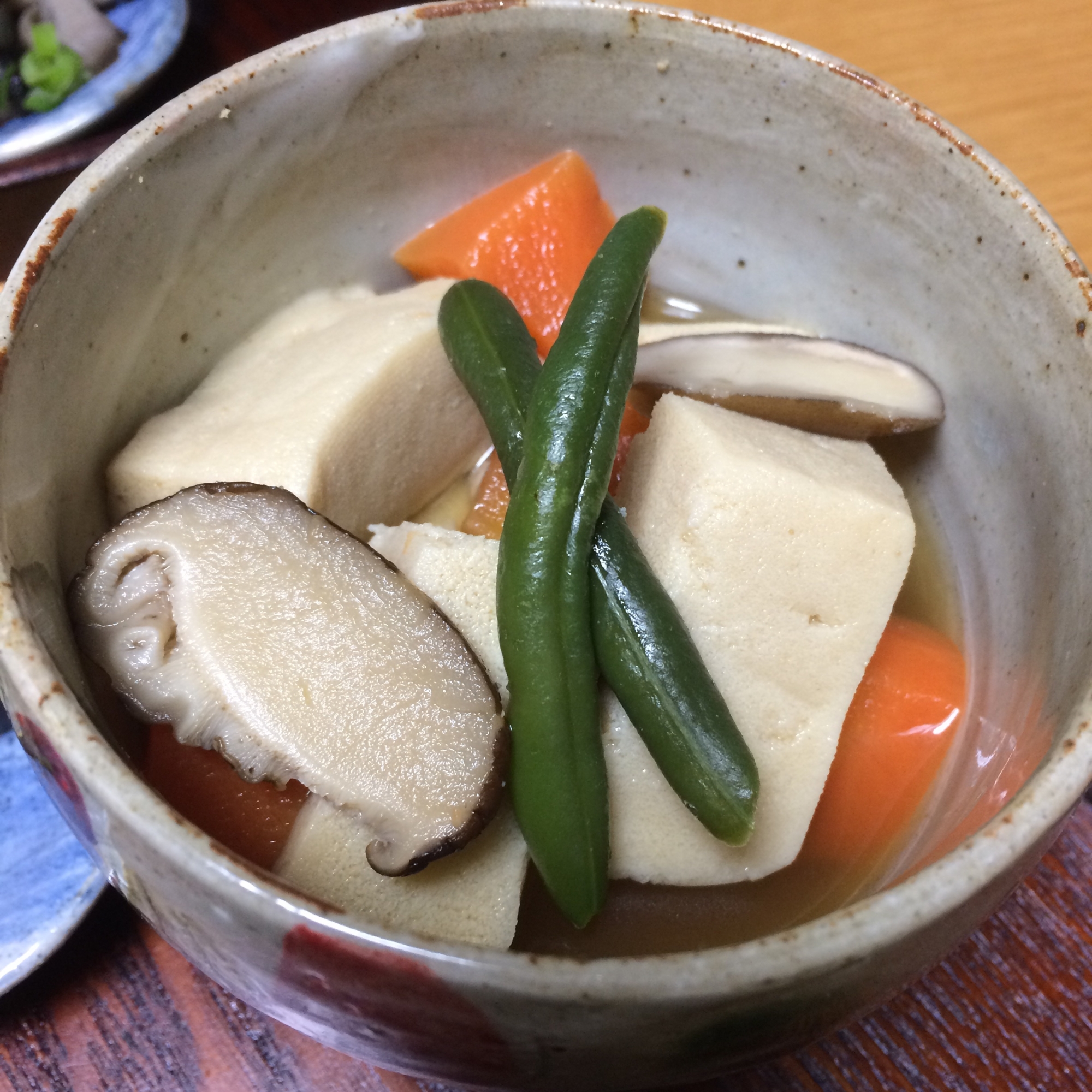 高野豆腐の煮物❀(煮魚の残り汁リメイク)