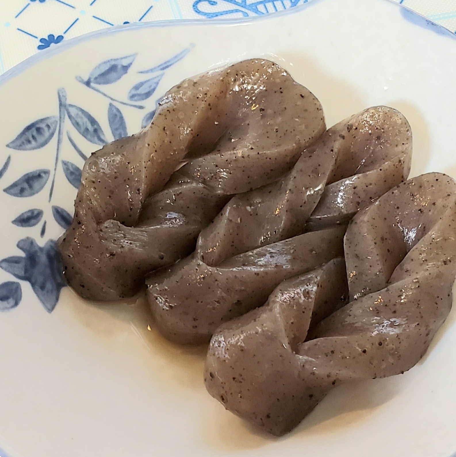 【レンチン簡単】手綱こんにゃくの煮物☆