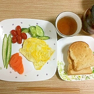 我が家の夏のいつもの朝食 レシピ 作り方 By サニヤスイーヨー 楽天レシピ