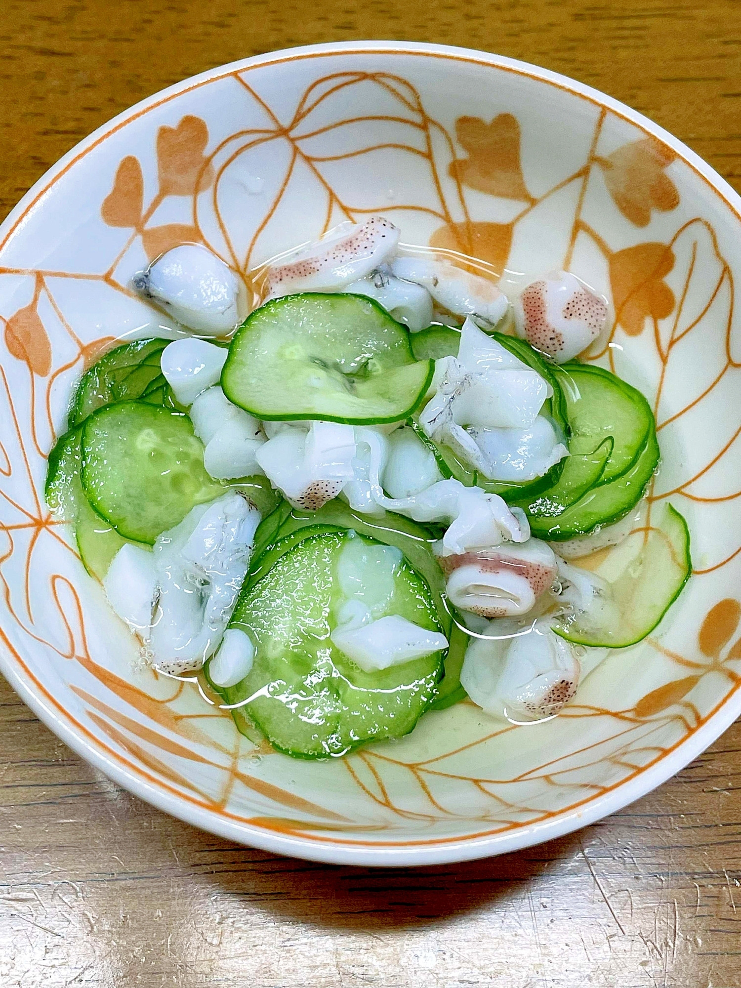 イカゲソときゅうりの酢の物