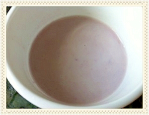 紫芋のタピオカココナッツミルク