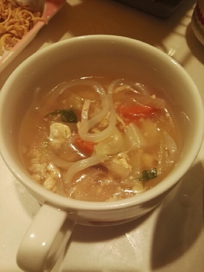 マロニーを使って☆さっぱりポン酢味のスープ春雨