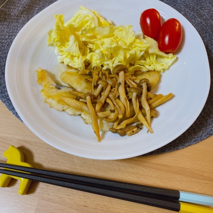 簡単美味！カレイのムニエルきのこソース添え♪