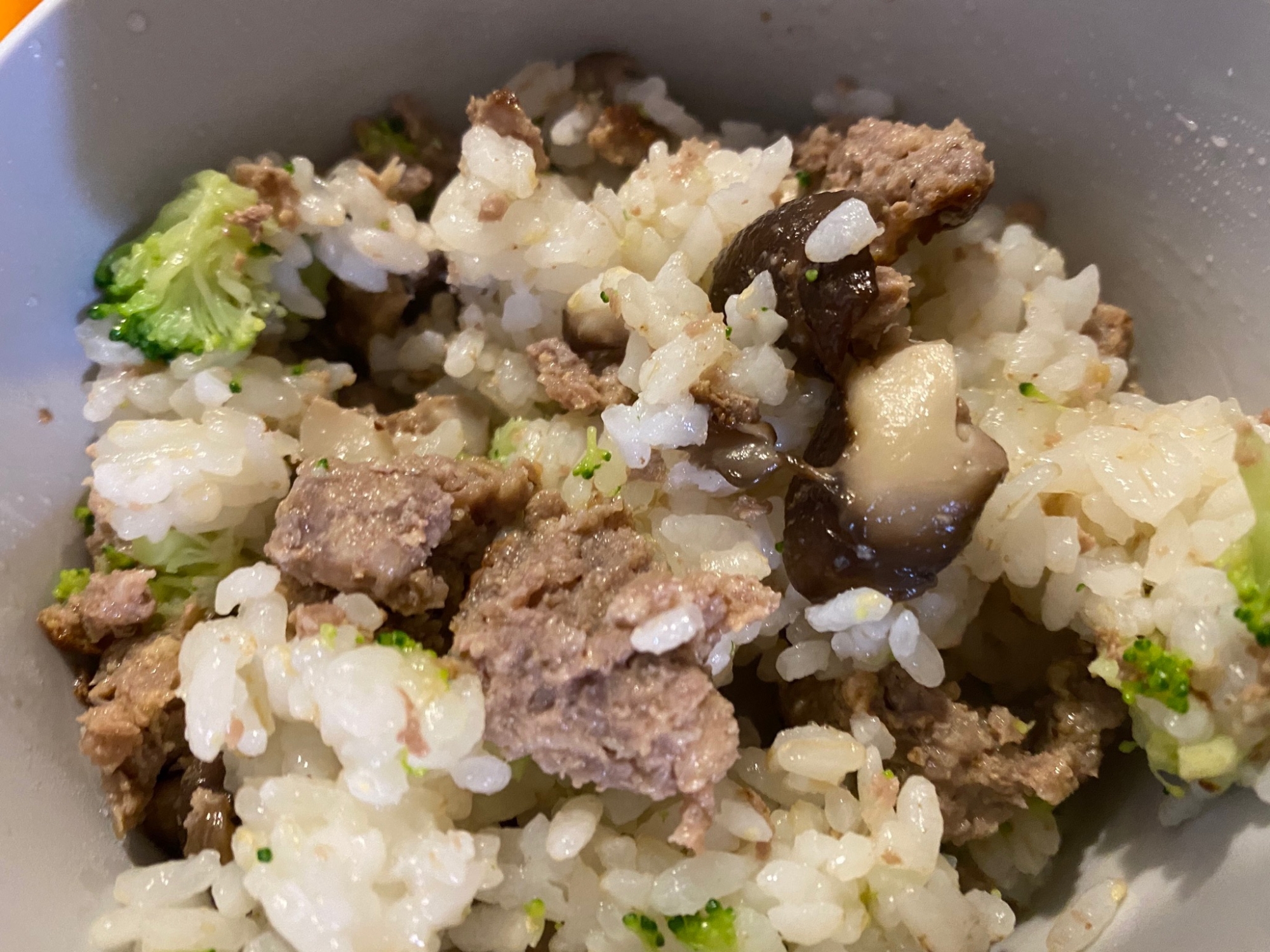 幼児食⭐ひき肉と椎茸の混ぜご飯