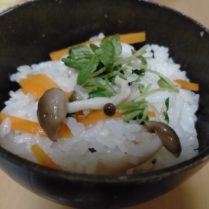 ポン酢煮生姜の炊き込みご飯