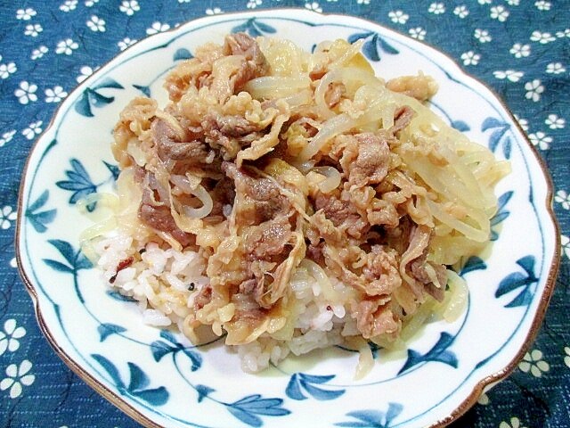 牛 丼 レシピ しらたき