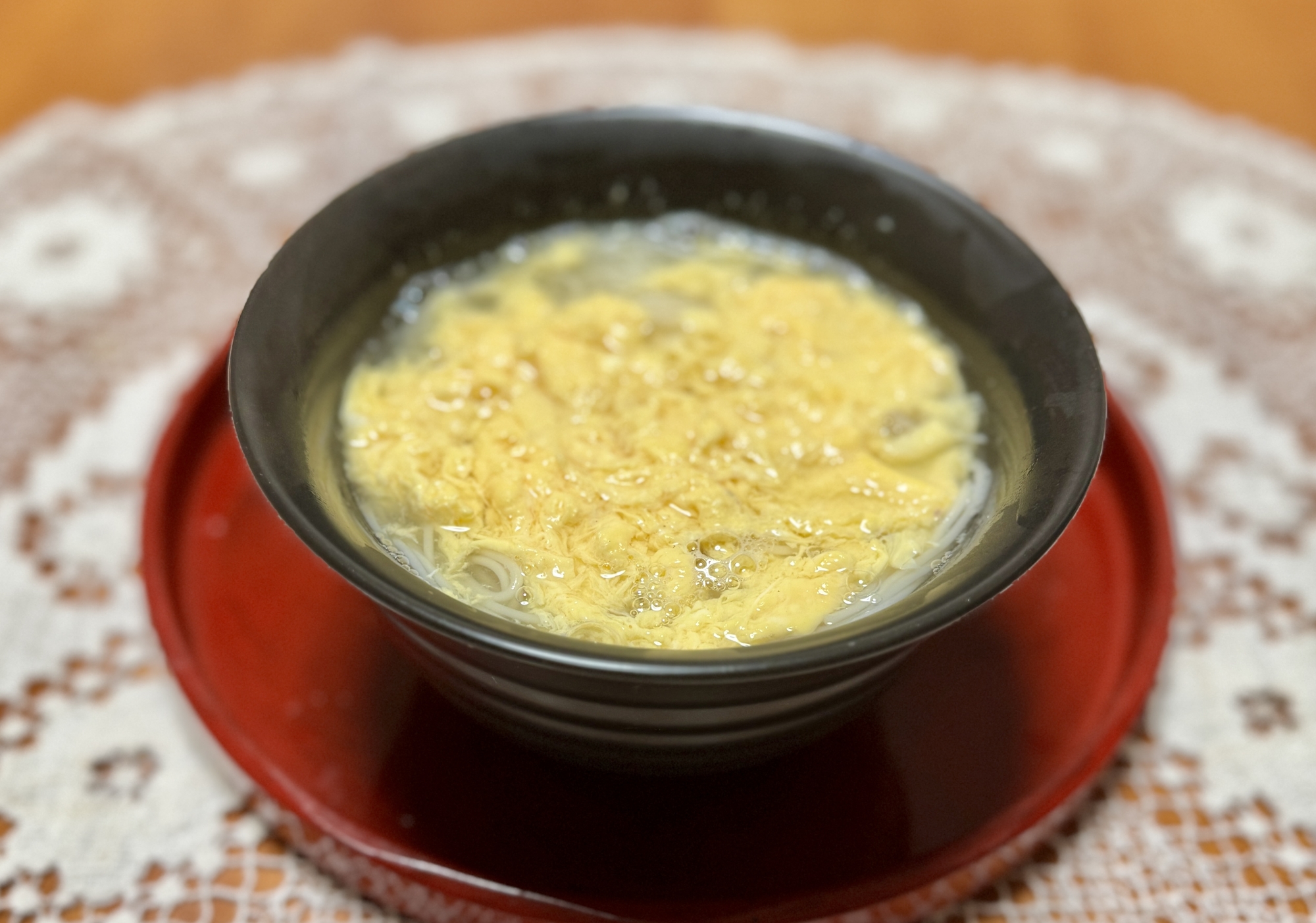 ふわとろꈍ◡ꈍやさしいお出汁の☆卵とじ素麺