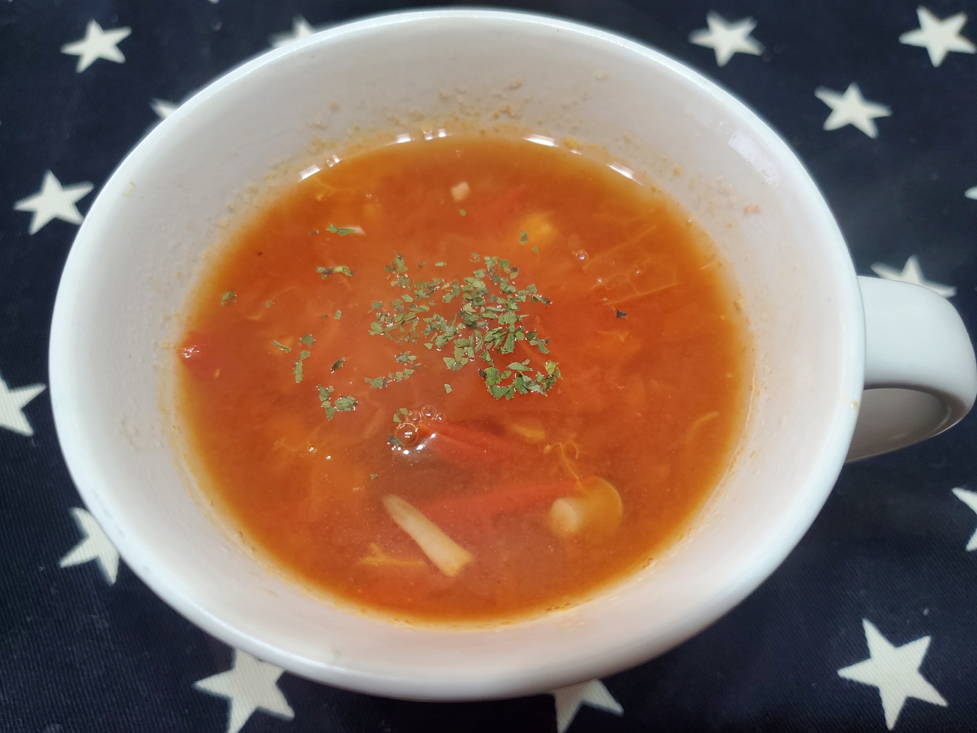 トマトで簡単！ミネストローネ風スープ