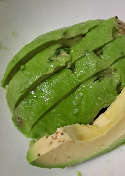 アボカドの一番美味しい食べ方★わさび醤油