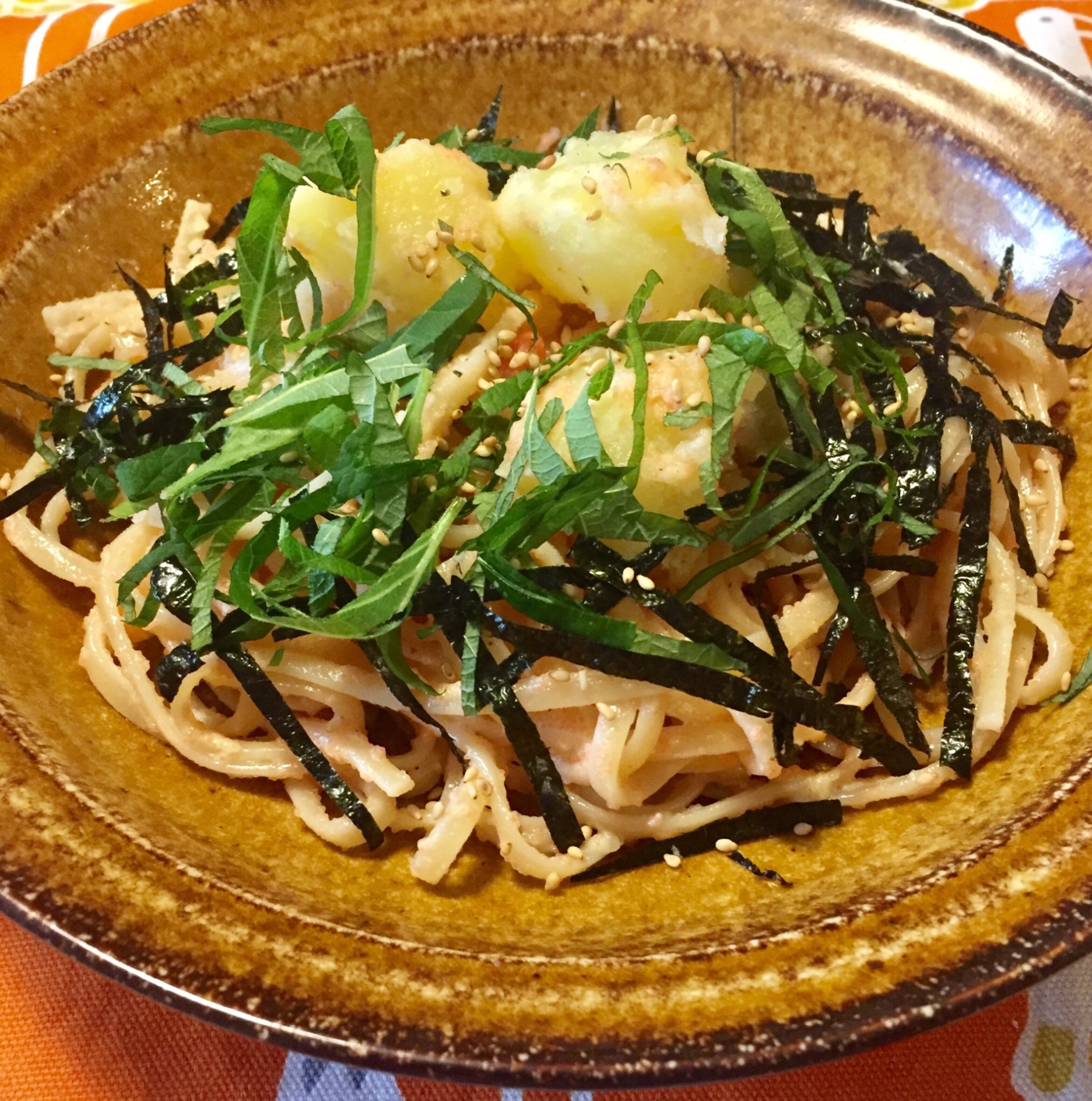 簡単ごはん☆じゃがいも明太子パスタ