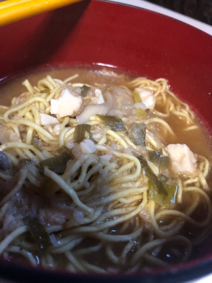 とり野菜みそ煮込みラーメン鍋