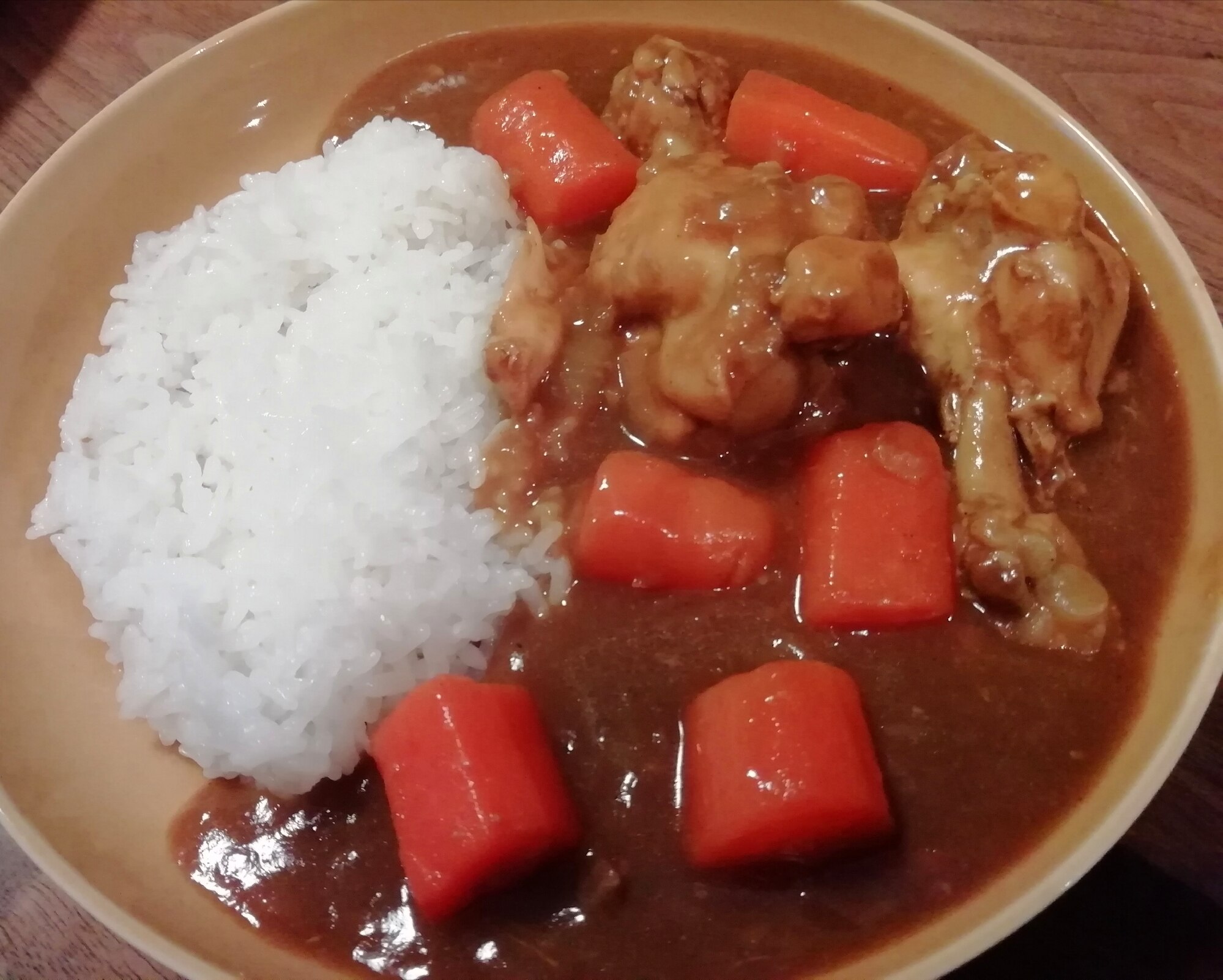 にんじんとチキンのゴロッとカレー