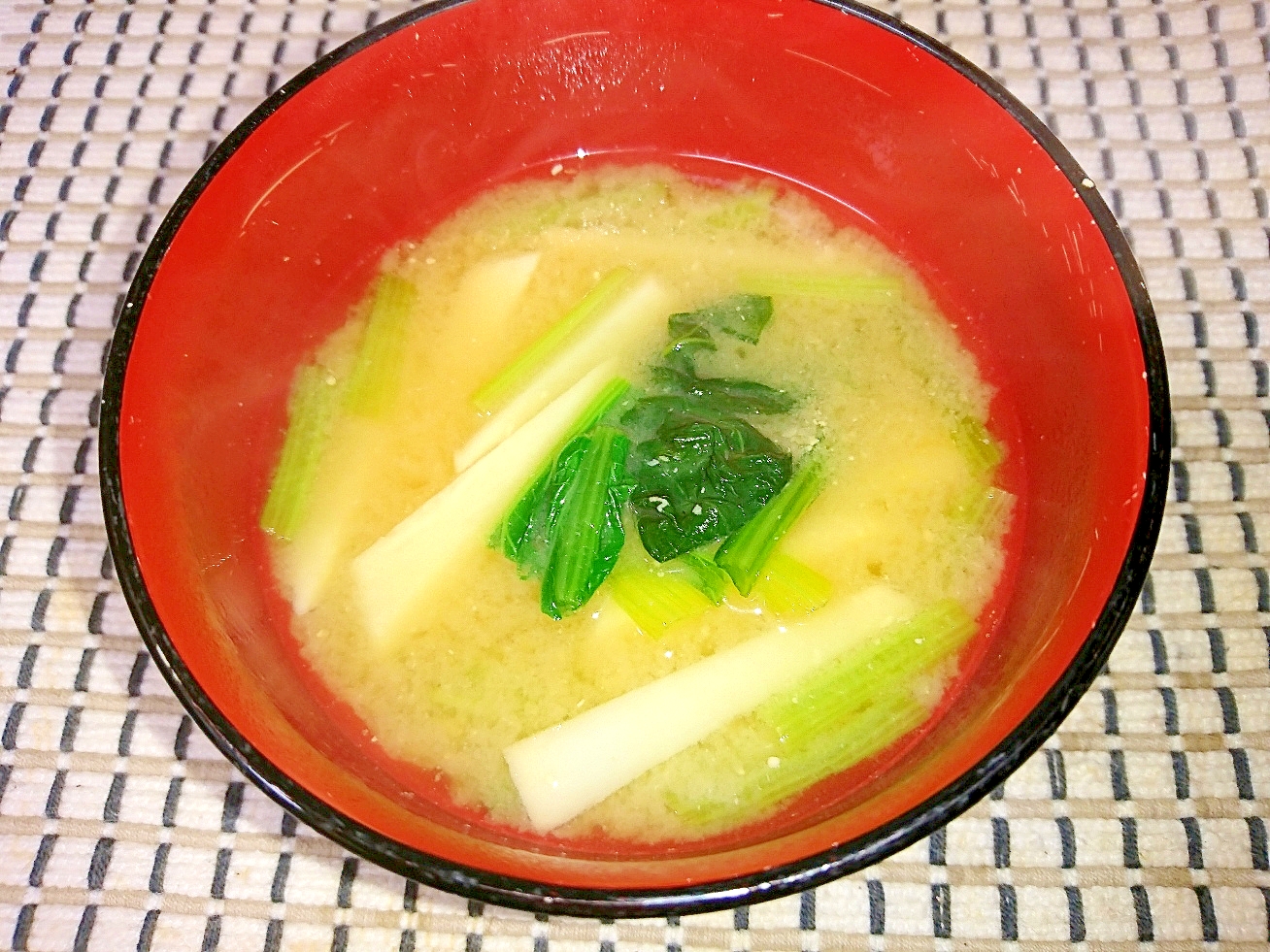 シャキッと～長芋の味噌汁
