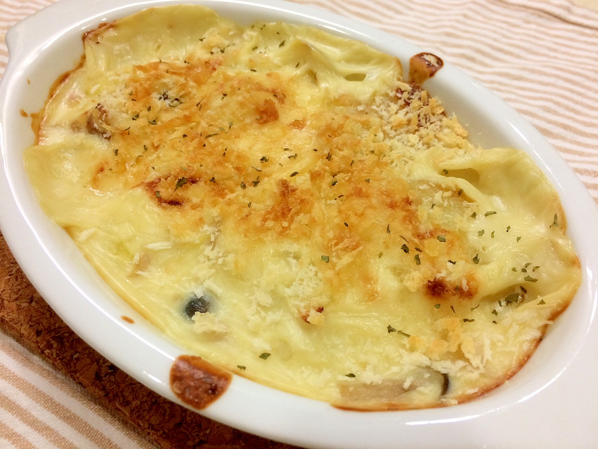 ひと手間でカリッとおいしい タラのポテトグラタン レシピ 作り方 By Fujimon58 楽天レシピ ひと手間でカリッとおいしい タラのポテトグラタン レシピ 作り方 By Fujimon58 楽天レシピ