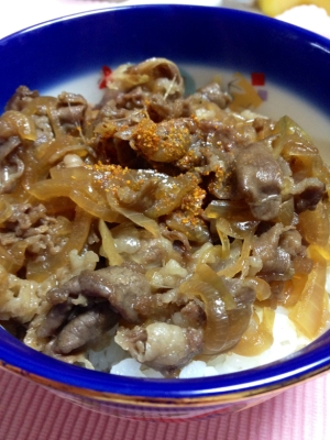 市販のタレで旨ウマ牛丼