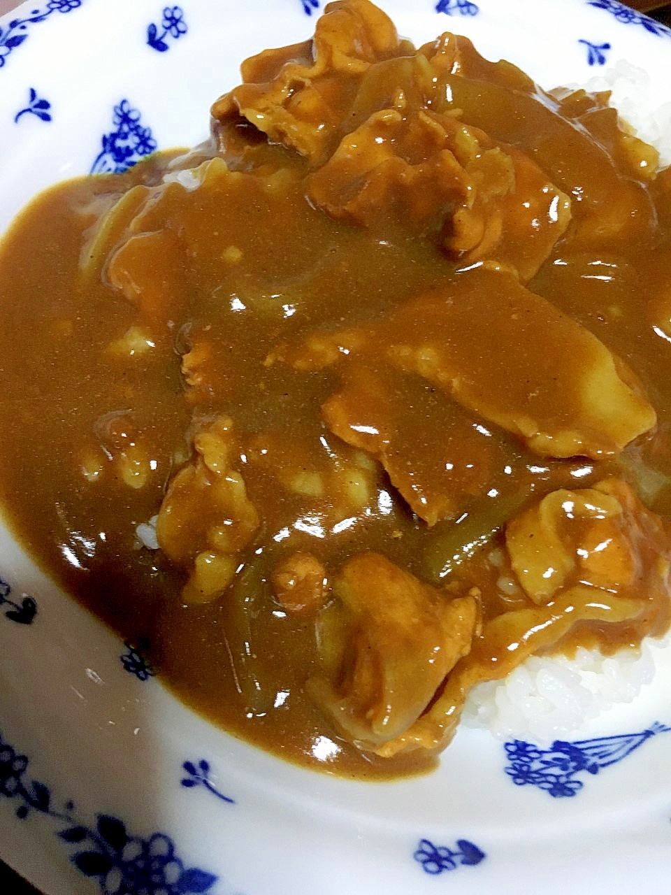 簡単豚肉と玉ねぎのカレーライス