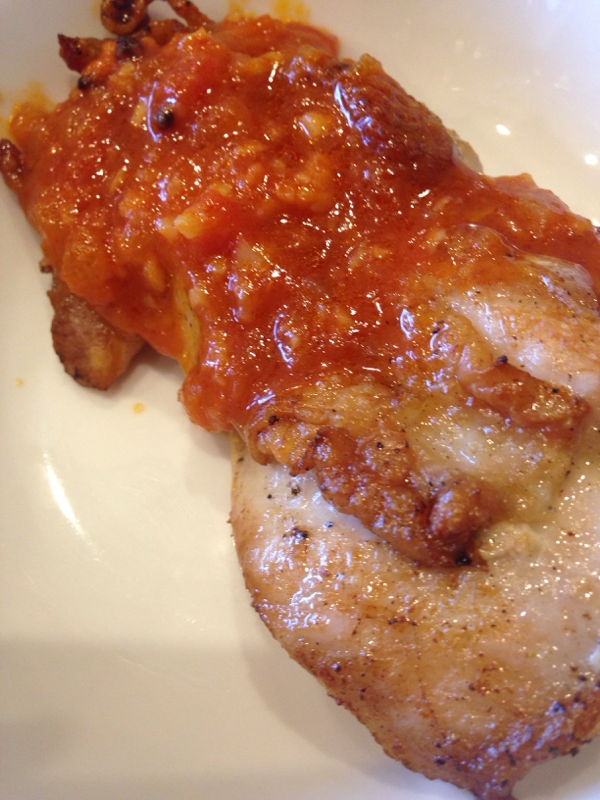 我が家のオシャレ⁈鶏肉のトマトピューレ☆
