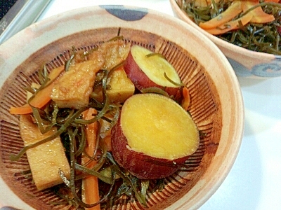 昆布とサツマイモの煮物