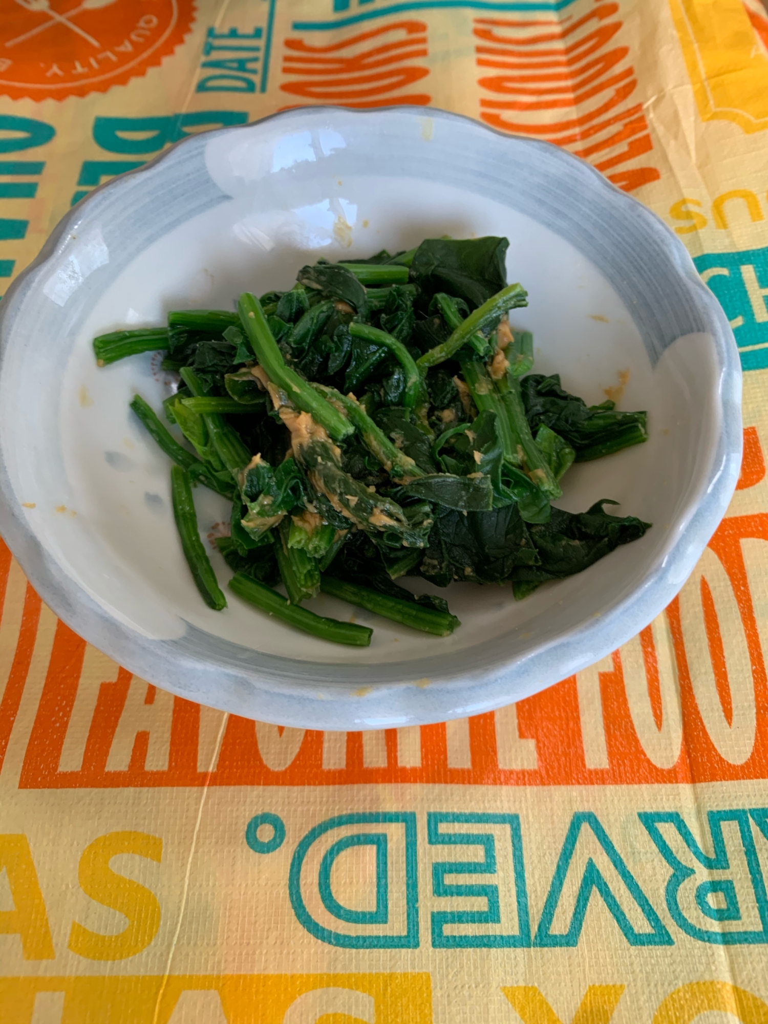 簡単！ほうれん草のピーナッツバター和え