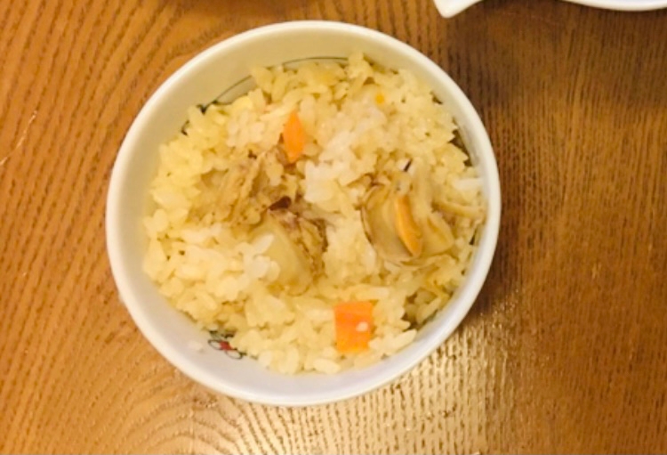 ホタテ入り！美味しい炊き込みご飯