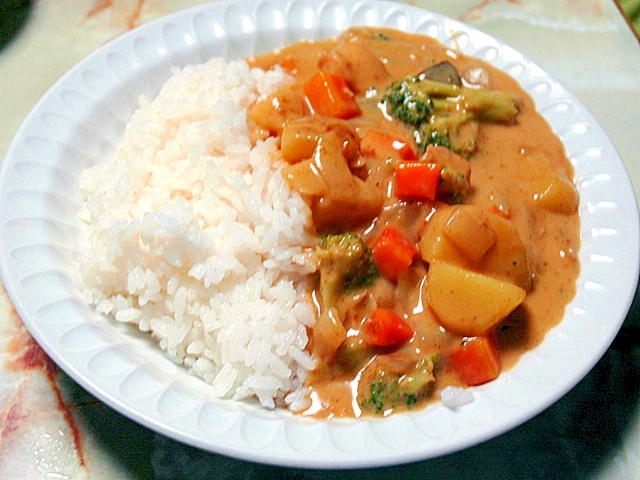 余った生クリームで！クリーム風カレーライス♪