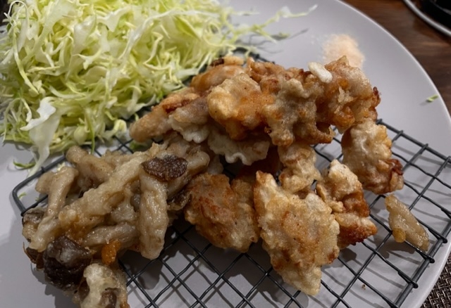 豚細切れ肉のカリカリ天ぷら