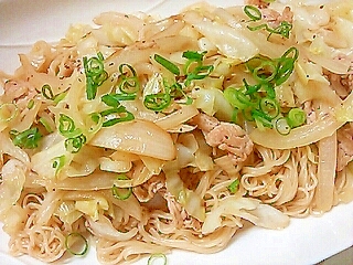 野菜たっぷり！そうめんチャンプル