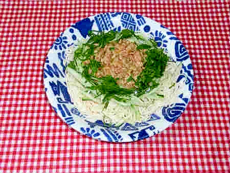 そうめんアレンジ！ジャージャーそうめん！