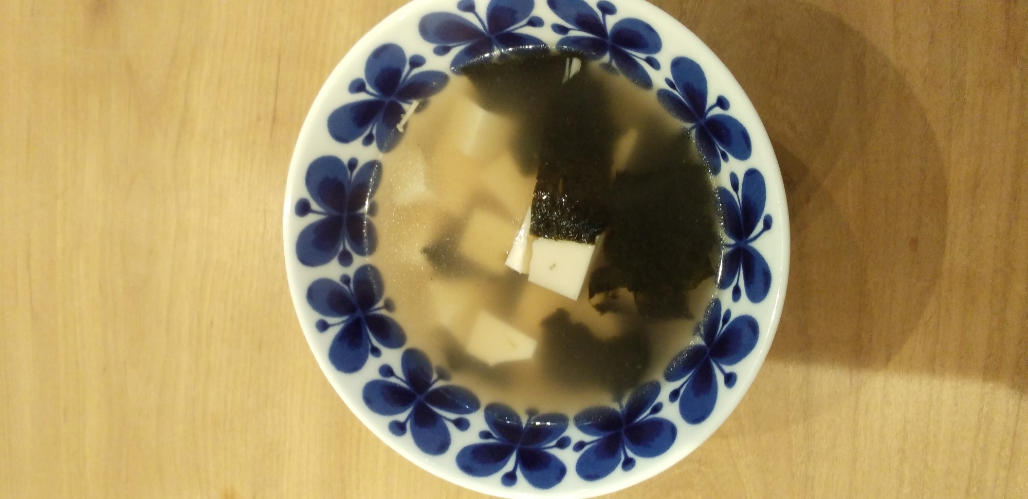 5分で完成！　豆腐と海苔のスープ