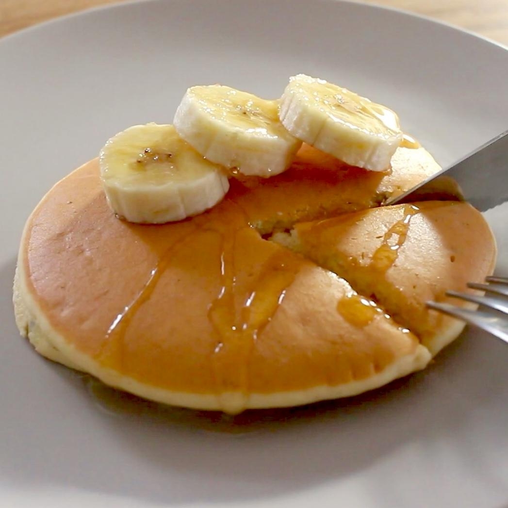 5で覚える／油・砂糖・乳・小麦なしバナナパンケーキ