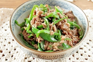 お弁当に！牛肉とピーマンの甘辛炒め