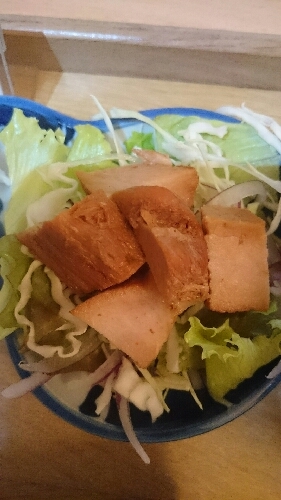 鶏肉で☆野菜サラダ(*^^*)☆