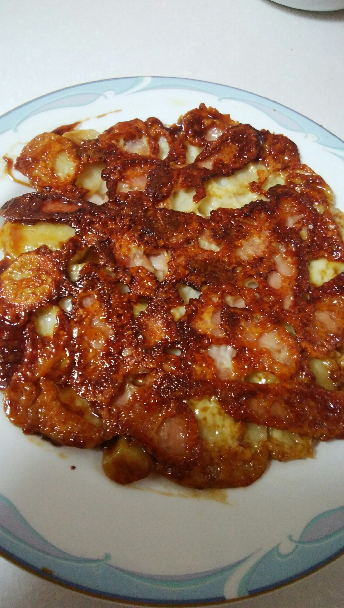 さといもの照り焼きチーズガレット