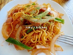 簡単主婦ランチ Sobaghetti ソバゲッティ レシピ 作り方 By Ruby Nao 楽天レシピ