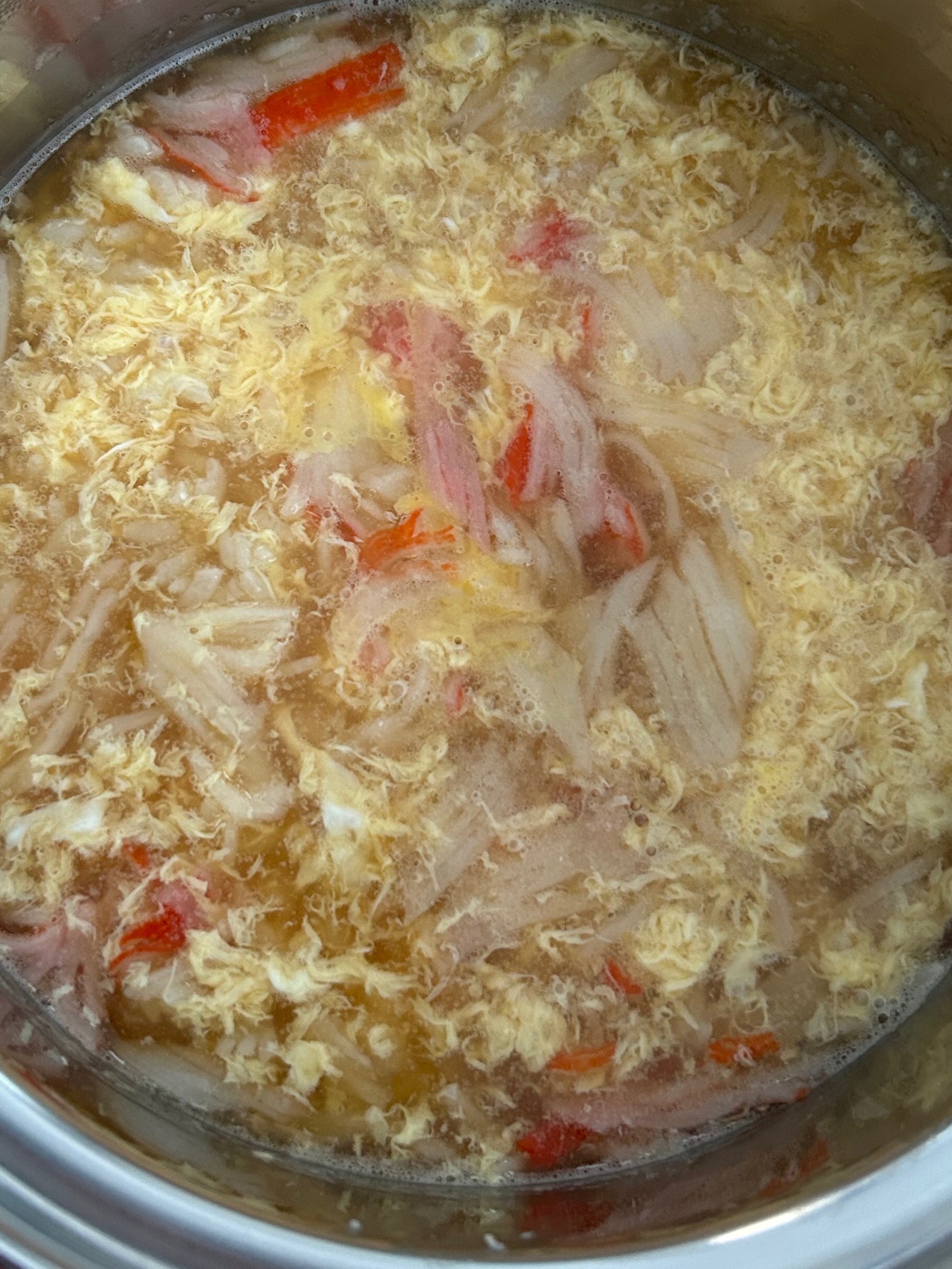 カニカマと卵のスープ