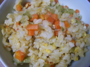 ゴーヤ&にんじんチャーハン
