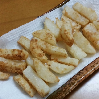 長芋の食感と衣のｻｸｻｸがとても美味しかったです(^^)
塩だけで十分～☆
ごちそうさまでしたー！