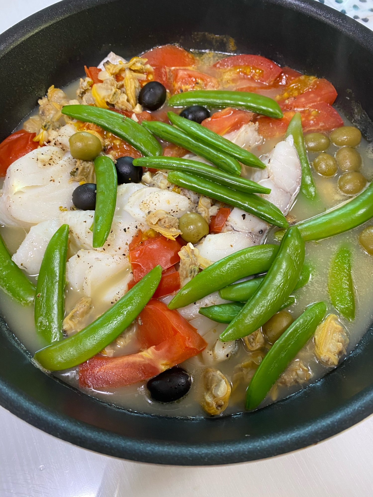 鱈のアクアパッツァ レシピ 作り方 By You花凛 楽天レシピ 鱈のアクアパッツァ レシピ 作り方 By You花凛 楽天レシピ