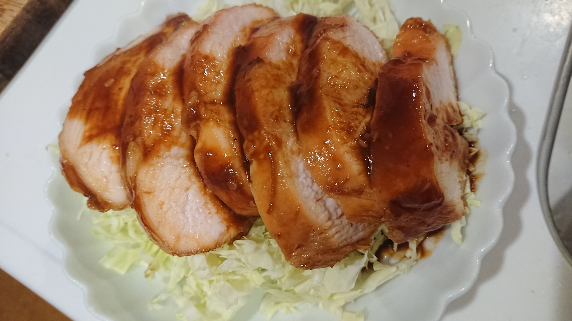 鶏むね肉の味噌チャーシュー