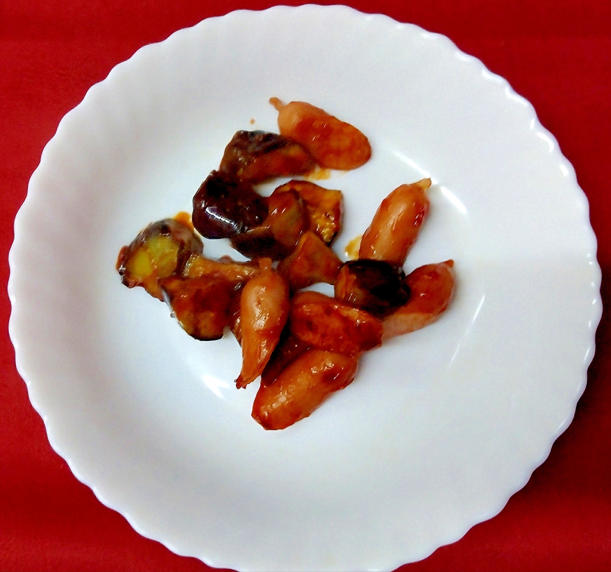 茄子のケチャップ炒め