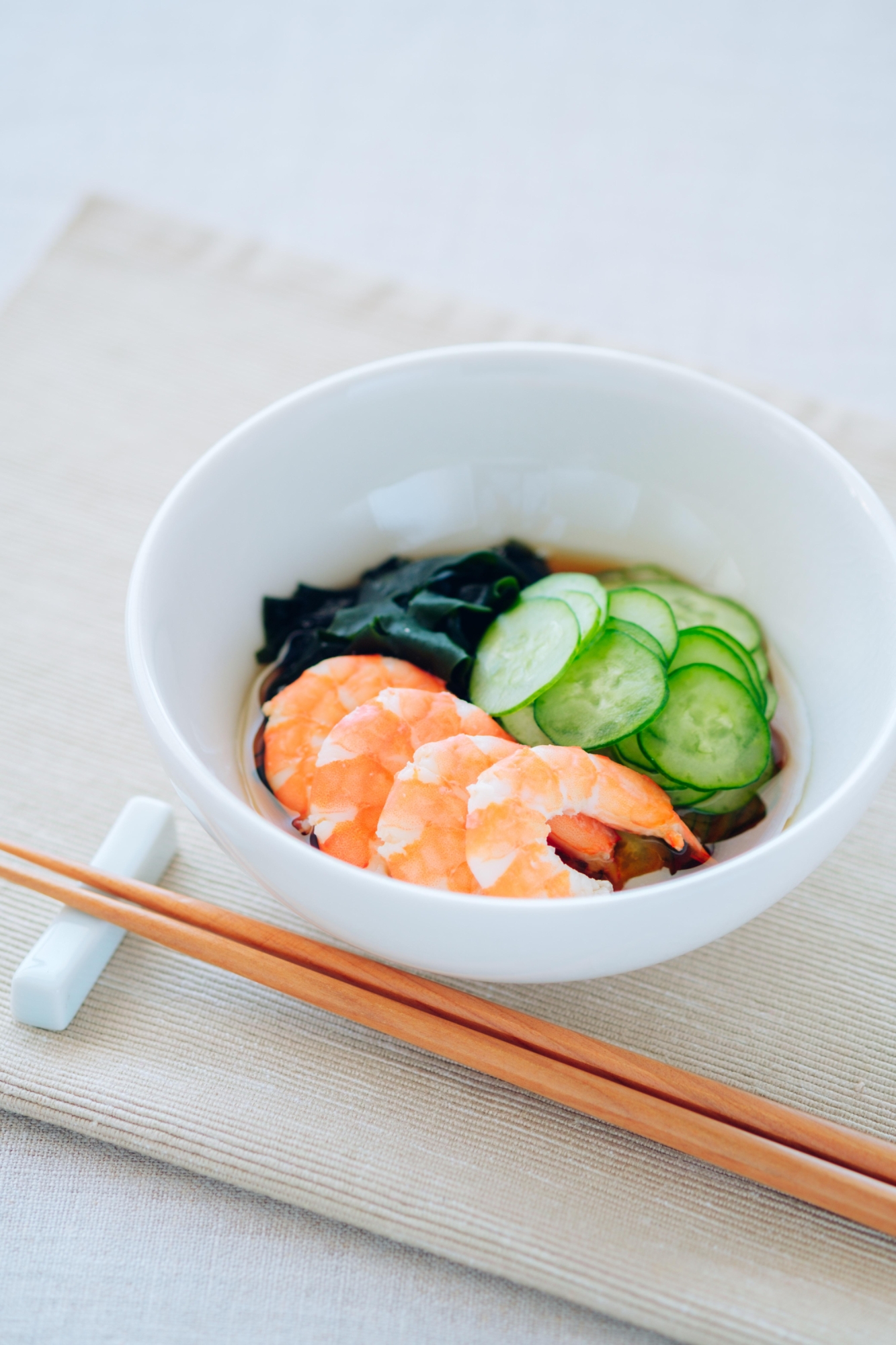 黒酢で作る!わかめとキュウリの酢の物