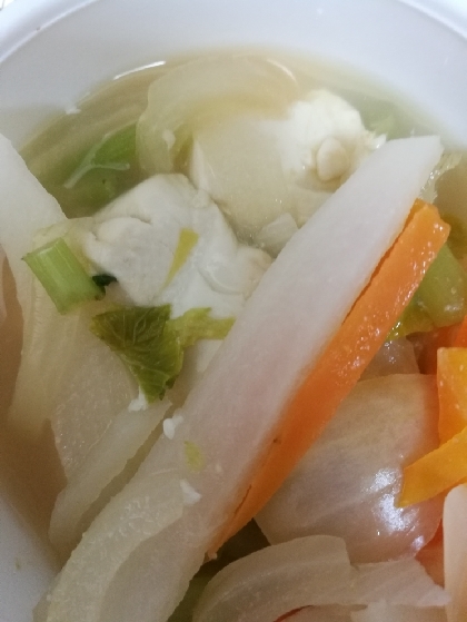 離乳食☆後期☆　たっぷり野菜と豆腐の味噌汁