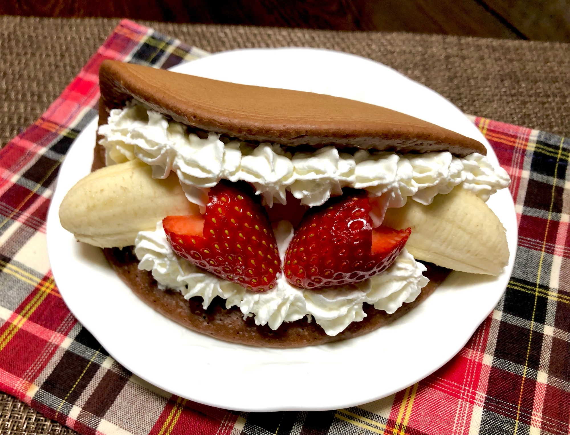 バレンタインにHMで簡単❤️バナナチョコオムレット