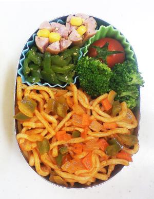 ‷♡初体験♡‴　スパゲティのお弁当