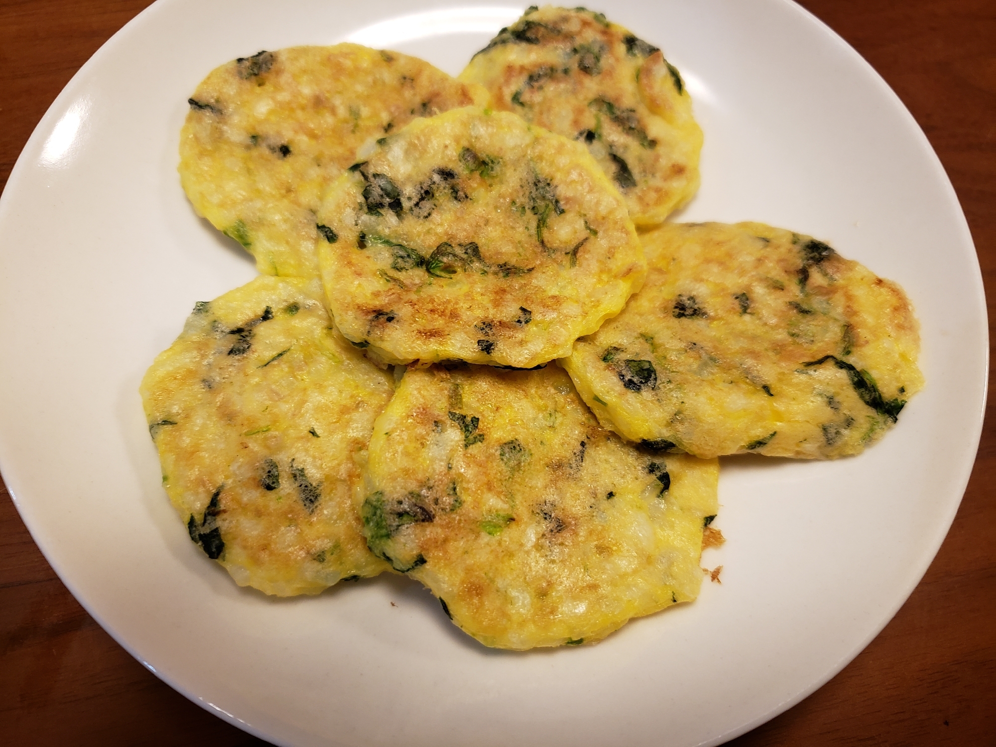 離乳食 後期 お粥とほうれん草のおやき レシピ 作り方 By しまゆず 楽天レシピ