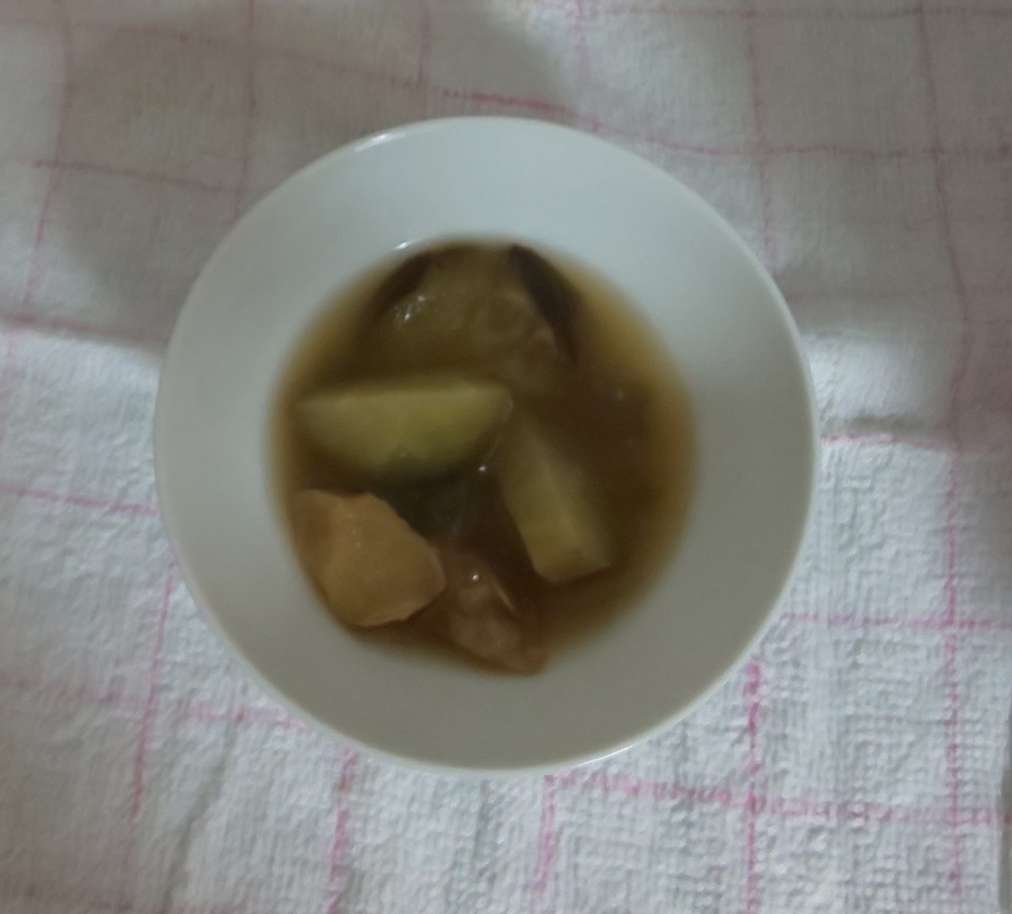 なすと生姜の味噌汁