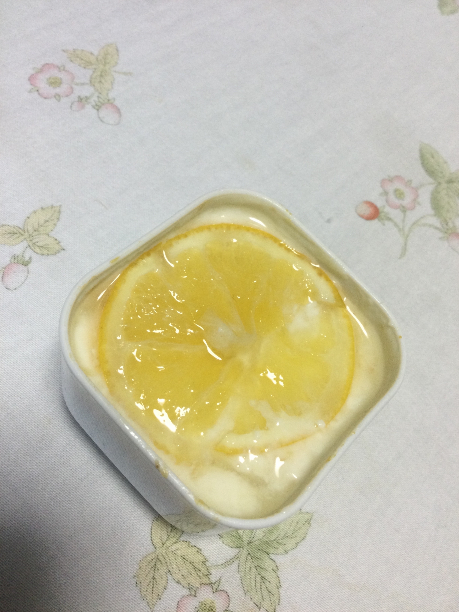 豆乳の寒天とレモン
